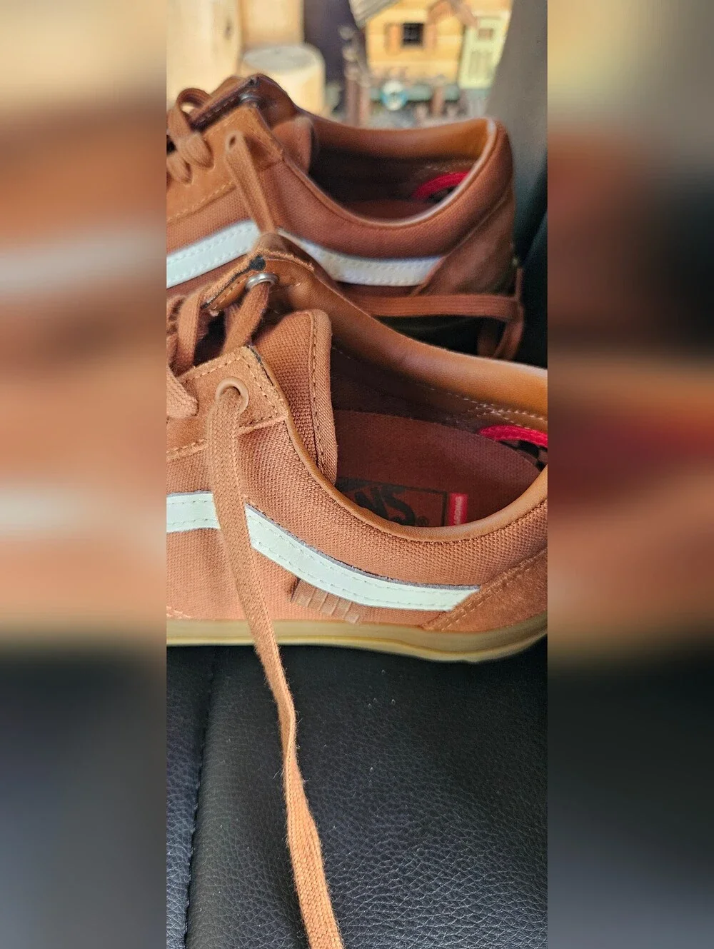 Vans Men's Tan Suede Old Skool Sneakers - Picture 3 of 9